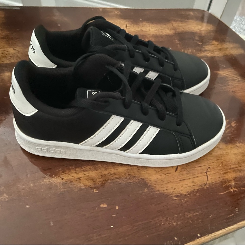 adidas Kids Black and White Sneakers